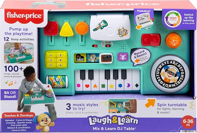 🎵 Interactive Baby DJ Activity Table | 3 Learning Levels & 100+ Songs 👶